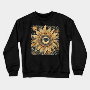 Minimal Flower Abstract Crewneck Sweatshirt